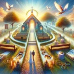 Christian Minister's Outline for Christian Wedding Ceremony 4 Christian wedding ceremony conducted by a minister with bride and groom before congregation.