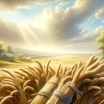 Book of Ruth: A Ministerial Bible Summary 4 Ruth gleaning barley in the fields of Bethlehem during harvest under the watch of Boaz.