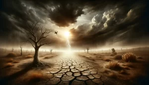 Prophet Jeremiah delivering God’s warning to Judah before the Babylonian exile.