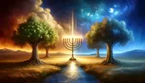 Zechariah receiving visions of the restored temple and coming Messiah in Jerusalem.