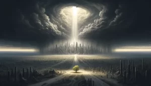 Prophet Zephaniah declaring the Day of the Lord over ancient Judah.