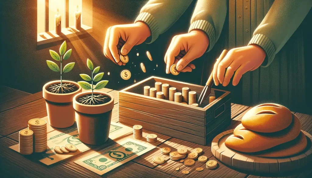 Money (Verses About) 2 Image depicting the concept of a good Christian steward of money