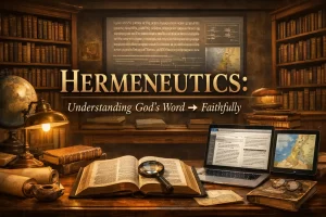 Hermeneutics understanding God's Word faithfully through careful biblical interpretation and context.