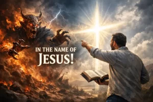 Rebuking the devil biblically according to Scripture.